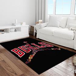 nba chicago bulls basketball team logo sport carpet area rug home decor best gift for friends light room cb77