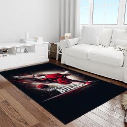 nba chicago bulls basketball team logo sport carpet area rug home decor best gift for friends light room cb80