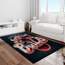 nba chicago bulls basketball team logo sport carpet area rug home decor best gift for friends light room cb81
