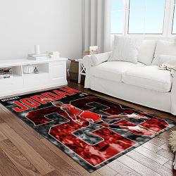 nba chicago bulls basketball team logo sport carpet area rug home decor best gift for friends light room cb83