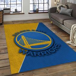 NBA Golden State Warriors Rectangle Rug Personalized Non-Slip Carpet Gift For Basketball Fans GSW100