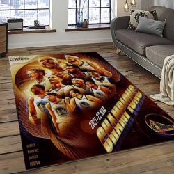 NBA Golden State Warriors Rectangle Rug Personalized Non-Slip Carpet Gift For Basketball Fans GSW68