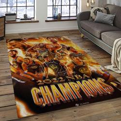 NBA Golden State Warriors Rectangle Rug Personalized Non-Slip Carpet Gift For Basketball Fans GSW76