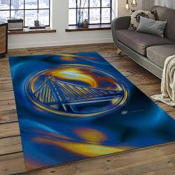 NBA Golden State Warriors Rectangle Rug Personalized Non-Slip Carpet Gift For Basketball Fans GSW87