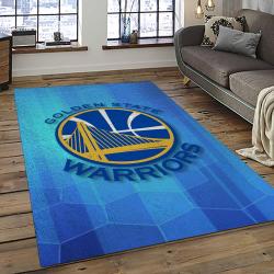 NBA Golden State Warriors Rectangle Rug Personalized Non-Slip Carpet Gift For Basketball Fans GSW90
