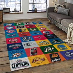 NBA Golden State Warriors Rectangle Rug Personalized Non-Slip Carpet Gift For Basketball Fans GSW95
