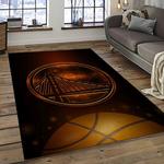 nba golden state warriors basketball team logo sport carpet area rug home decor best gift for friends dark room gsw97