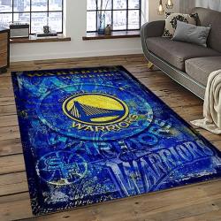 NBA Golden State Warriors Rectangle Rug Personalized Non-Slip Carpet Gift For Basketball Fans GSW99