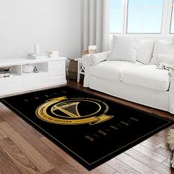 nba golden state warriors basketball team logo sport carpet area rug home decor best gift for friends light room gsw65