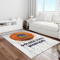 nba golden state warriors basketball team logo sport carpet area rug home decor best gift for friends light room gsw77