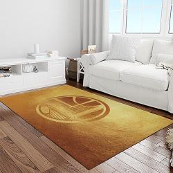 nba golden state warriors basketball team logo sport carpet area rug home decor best gift for friends light room gsw79
