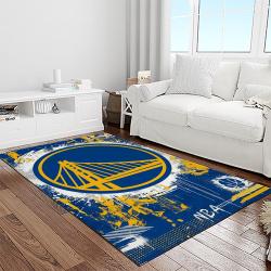 nba golden state warriors basketball team logo sport carpet area rug home decor best gift for friends light room gsw86