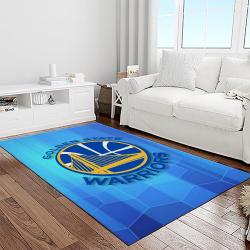 nba golden state warriors basketball team logo sport carpet area rug home decor best gift for friends light room gsw90