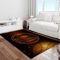 nba golden state warriors basketball team logo sport carpet area rug home decor best gift for friends light room gsw97