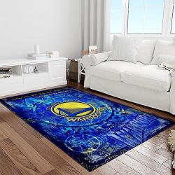 nba golden state warriors basketball team logo sport carpet area rug home decor best gift for friends light room gsw99