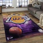 nba los angeles lakers basketball team logo sport carpet area rug home decor best gift for friends dark room lasl11