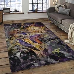 NBA Los Angeles Lakers Rectangle Rug Personalized Non-Slip Carpet Gift For Basketball Fans LASL16