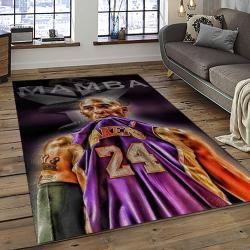 NBA Los Angeles Lakers Rectangle Rug Personalized Non-Slip Carpet Gift For Basketball Fans LASL20
