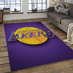 NBA Los Angeles Lakers Rectangle Rug Personalized Non-Slip Carpet Gift For Basketball Fans LASL25