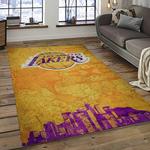 nba los angeles lakers basketball team logo sport carpet area rug home decor best gift for friends dark room lasl32