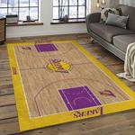 nba los angeles lakers basketball team logo sport carpet area rug home decor best gift for friends dark room lasl33