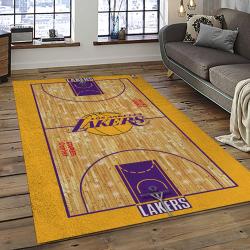 NBA Los Angeles Lakers Rectangle Rug Personalized Non-Slip Carpet Gift For Basketball Fans LASL34