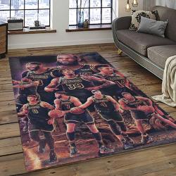 NBA Los Angeles Lakers Rectangle Rug Personalized Non-Slip Carpet Gift For Basketball Fans LASL39
