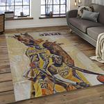 nba los angeles lakers basketball team logo sport carpet area rug home decor best gift for friends dark room lasl49