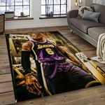 nba los angeles lakers basketball team logo sport carpet area rug home decor best gift for friends dark room lasl50