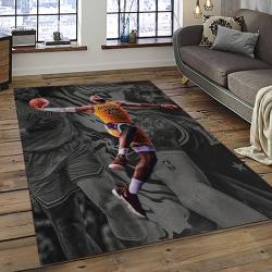 NBA Los Angeles Lakers Rectangle Rug Personalized Non-Slip Carpet Gift For Basketball Fans LASL52