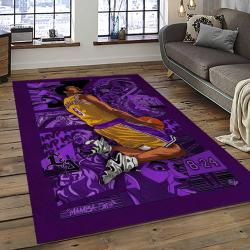 NBA Los Angeles Lakers Rectangle Rug Personalized Non-Slip Carpet Gift For Basketball Fans LASL56
