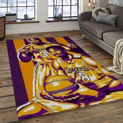 NBA Los Angeles Lakers Rectangle Rug Personalized Non-Slip Carpet Gift For Basketball Fans LASL57