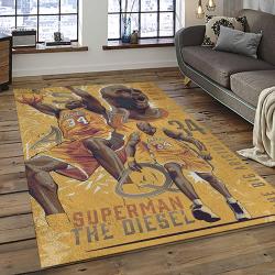 NBA Los Angeles Lakers Rectangle Rug Personalized Non-Slip Carpet Gift For Basketball Fans LASL58
