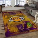 nba los angeles lakers basketball team logo sport carpet area rug home decor best gift for friends dark room lasl78