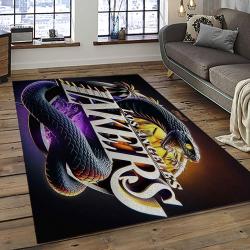 NBA Los Angeles Lakers Rectangle Rug Personalized Non-Slip Carpet Gift For Basketball Fans LASL81