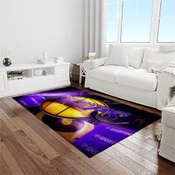 nba los angeles lakers basketball team logo sport carpet area rug home decor best gift for friends light room lasl1