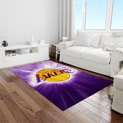 nba los angeles lakers basketball team logo sport carpet area rug home decor best gift for friends light room lasl29
