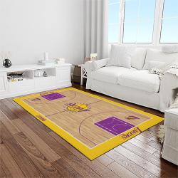 nba los angeles lakers basketball team logo sport carpet area rug home decor best gift for friends light room lasl33