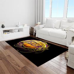 nba los angeles lakers basketball team logo sport carpet area rug home decor best gift for friends light room lasl35