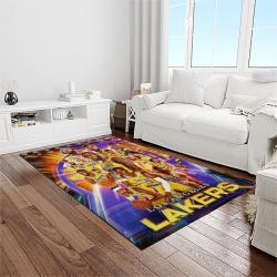nba los angeles lakers basketball team logo sport carpet area rug home decor best gift for friends light room lasl40