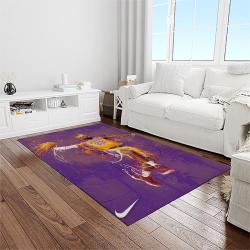 nba los angeles lakers basketball team logo sport carpet area rug home decor best gift for friends light room lasl46
