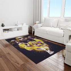 nba los angeles lakers basketball team logo sport carpet area rug home decor best gift for friends light room lasl48