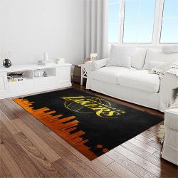 nba los angeles lakers basketball team logo sport carpet area rug home decor best gift for friends light room lasl5