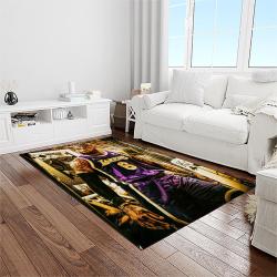 nba los angeles lakers basketball team logo sport carpet area rug home decor best gift for friends light room lasl50