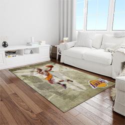nba los angeles lakers basketball team logo sport carpet area rug home decor best gift for friends light room lasl64