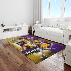 nba los angeles lakers basketball team logo sport carpet area rug home decor best gift for friends light room lasl75