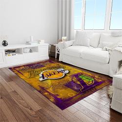 nba los angeles lakers basketball team logo sport carpet area rug home decor best gift for friends light room lasl78