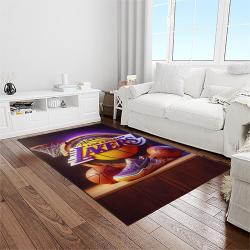 nba los angeles lakers basketball team logo sport carpet area rug home decor best gift for friends light room lasl82