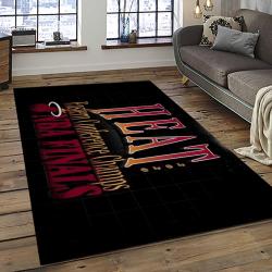 NBA Miami Heat Rectangle Rug Personalized Non-Slip Carpet Gift For Basketball Fans MH58