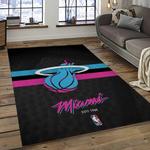 nba miami heat basketball team logo sport carpet area rug home decor best gift for friends dark room mh64